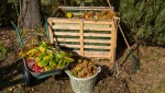 Layered compost bin
