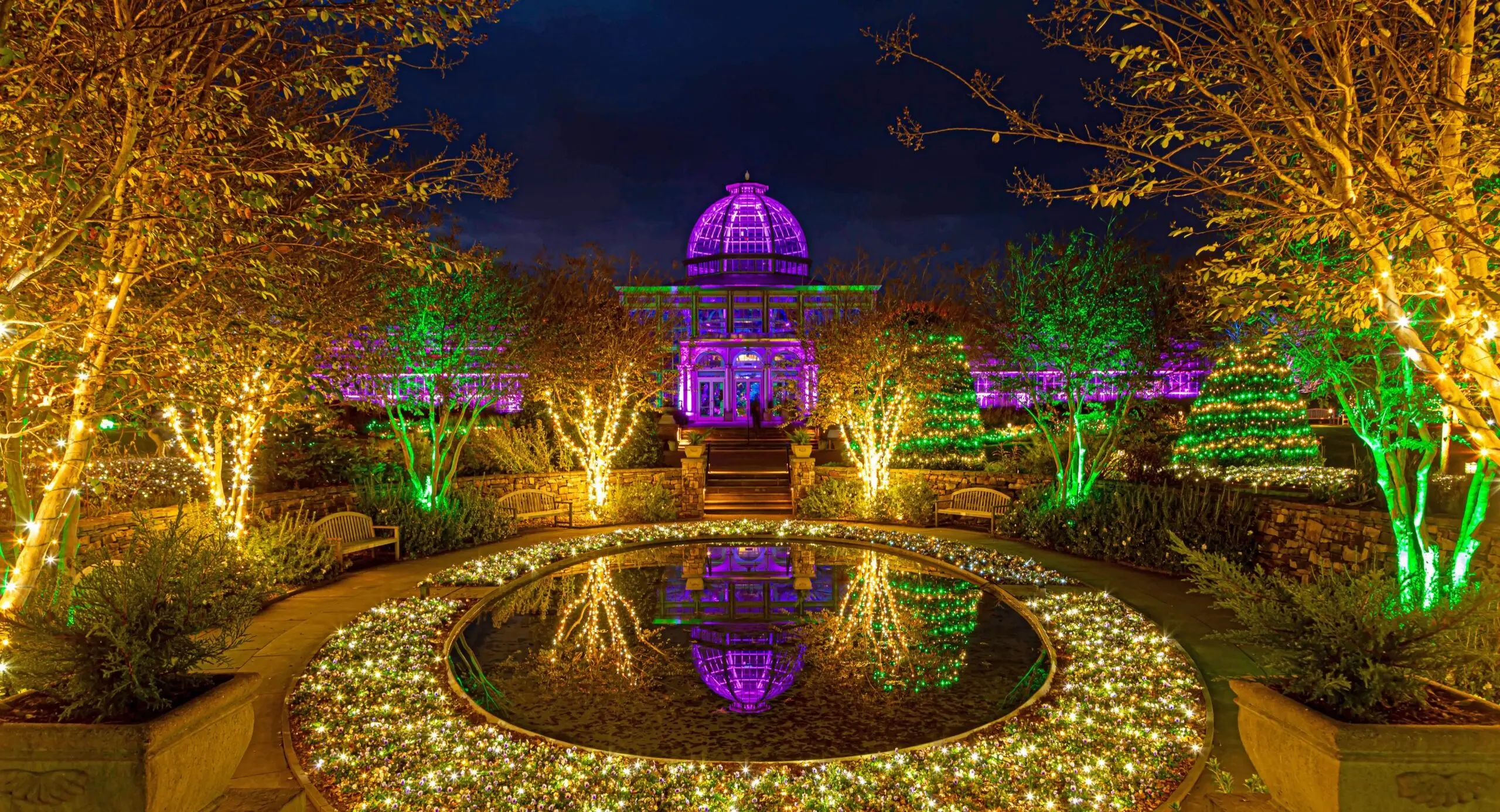 Dominion Energy GardenFest of Lights at Lewis Ginter Botanical Garden - Richmond, Virginia