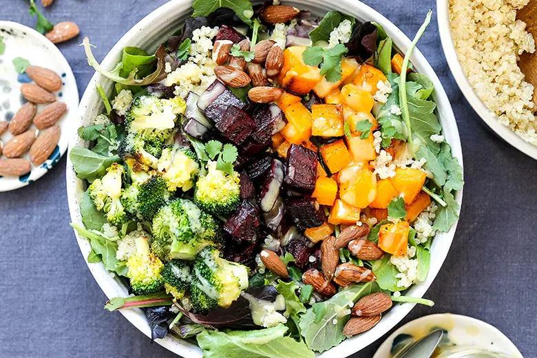 Roasted Vegetables in a Serving Bowl