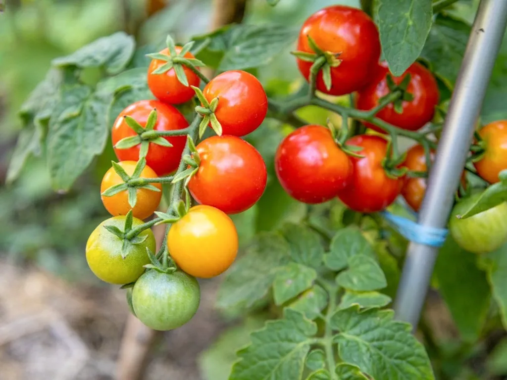 Ripe Tomatoes on the Vine